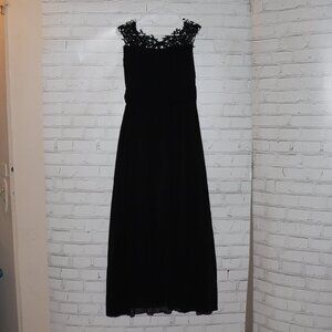 🖤 Black Lace Evening Gown · Women’s Small